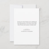 Modern Minimalist Photo Wedding サンキューカード (裏面)