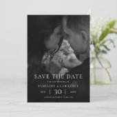 Modern Minimalist Photo Wedding Save the Date セーブザデート (スタンド正面)