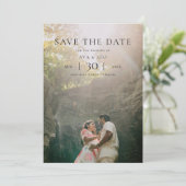 Modern Minimalist Photo Wedding Save the Date セーブザデート (スタンド正面)