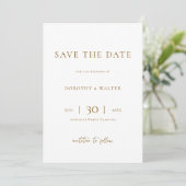 Modern Minimalist Photo Wedding Save the Date セーブザデート (スタンド正面)