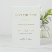 Modern Minimalist Photo Wedding Save the Date セーブザデート (スタンド正面)