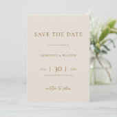 Modern Minimalist Photo Wedding Save the Date セーブザデート (スタンド正面)