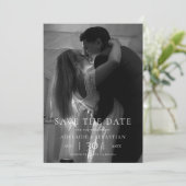 Modern Minimalist Photo Wedding Save the Date セーブザデート (スタンド正面)