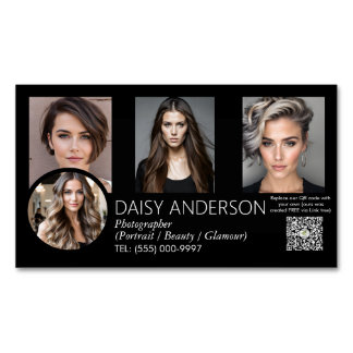 Modern Minimalist Photographer Business Card |  マグネット名刺