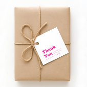 Modern Minimalist Pink Birthday  フェイバータグ