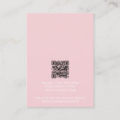 Modern Minimalist Pink Orange Jewelry Display Card 名刺 (裏面)