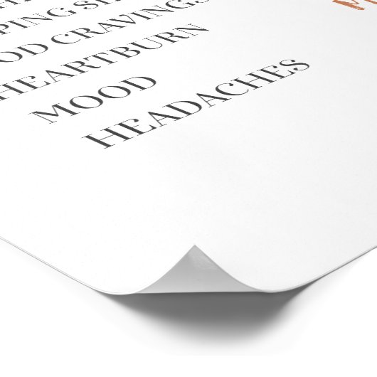 Modern Minimalist Pink Peach and Mint Pumpkin ポスター (角)