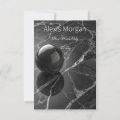 Modern Minimalist Pink-Purple Border Template カード (正面)