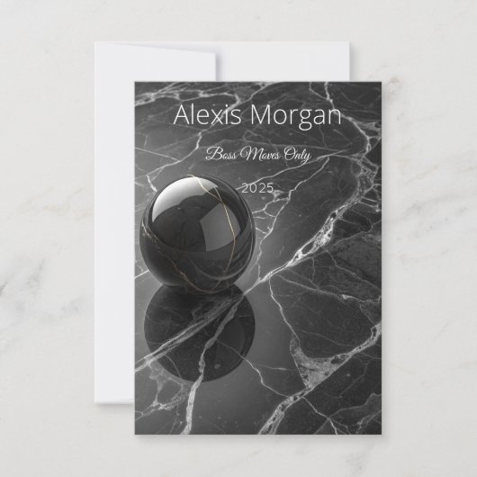 Modern Minimalist Pink-Purple Border Template カード (正面)