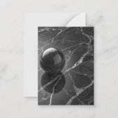 Modern Minimalist Pink-Purple Border Template ノートカード (裏面)