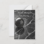 Modern Minimalist Pink-Purple Border Template ノートカード (正面)