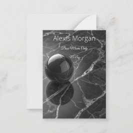 Modern Minimalist Pink-Purple Border Template ノートカード