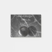 Modern Minimalist Pink-Purple Border Template ポストイット (正面)