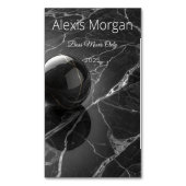 Modern Minimalist Pink-Purple Border Template マグネット名刺 (正面縦)