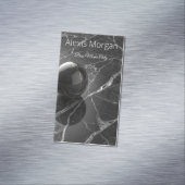 Modern Minimalist Pink-Purple Border Template マグネット名刺 (インサイチュ)