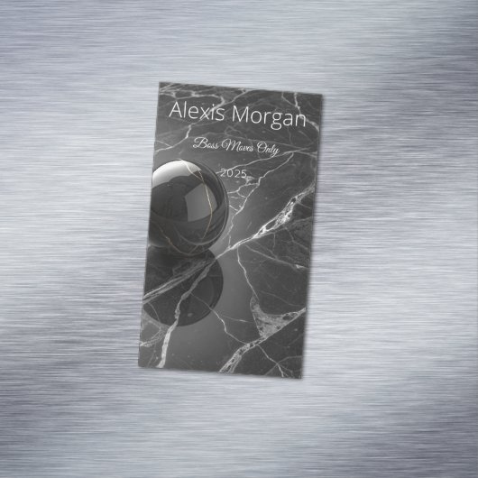 Modern Minimalist Pink-Purple Border Template マグネット名刺 (インサイチュ)