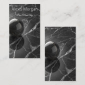 Modern Minimalist Pink-Purple Border Template ロイヤリティカード (正面/裏面)