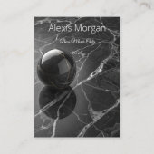 Modern Minimalist Pink-Purple Border Template 名刺 (正面)