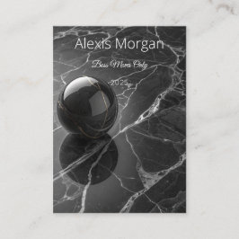 Modern Minimalist Pink-Purple Border Template 名刺