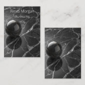 Modern Minimalist Pink-Purple Border Template 名刺 (正面/裏面)