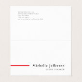 Modern Minimalist Plain Simple 名刺 (外部フラット)