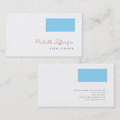 Modern Minimalist Plain Simple 名刺 (正面/裏面)