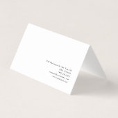 Modern Minimalist Plain Simple Creative 名刺 (裏面)