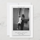 Modern Minimalist Polaroid Photo Save the Date セーブザデート (正面)