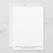 Modern Minimalist Polaroid Photo Save the Date セーブザデート (裏面)