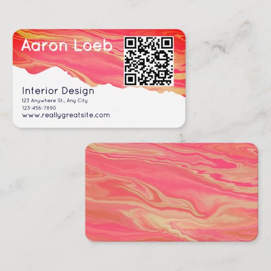 Modern Minimalist Professional Business Card 名刺 (正面/裏面)