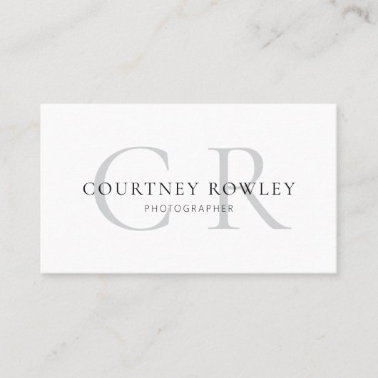 Modern minimalist professional business card 名刺 (正面)