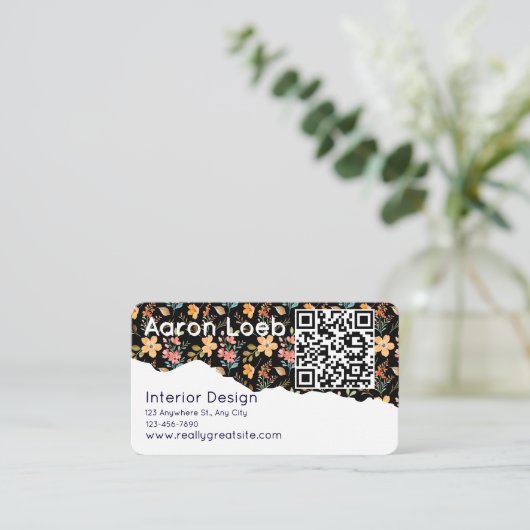 Modern Minimalist Professional Business Card 名刺 (スタンド正面)