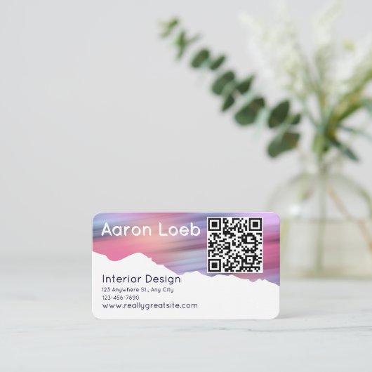 Modern Minimalist Professional Business Card 名刺 (スタンド正面)