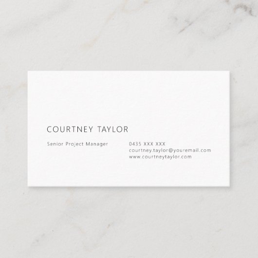 Modern minimalist professional business card 名刺 (正面)