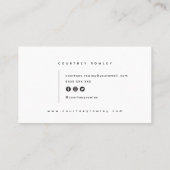 Modern minimalist professional business card 名刺 (裏面)