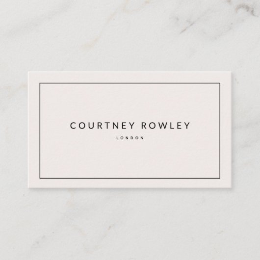 Modern minimalist professional business card 名刺 (正面)