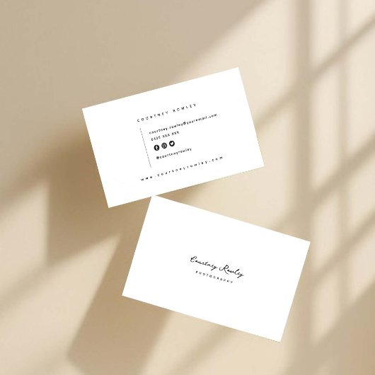 Modern minimalist professional business card 名刺