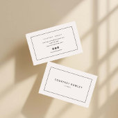 Modern minimalist professional business card 名刺
