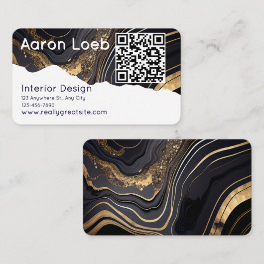 Modern Minimalist Professional Business Card 名刺 (正面/裏面)