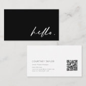Modern minimalist professional business card 名刺 (正面/裏面)