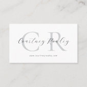 Modern minimalist professional business card 名刺 (正面)