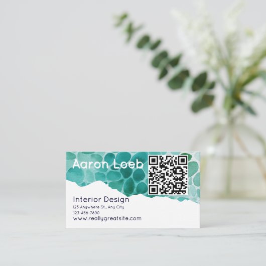 Modern Minimalist Professional Business Card 名刺 (スタンド正面)