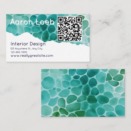 Modern Minimalist Professional Business Card 名刺 (正面/裏面)