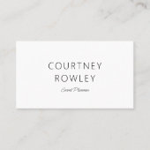 Modern minimalist professional business card 名刺 (正面)
