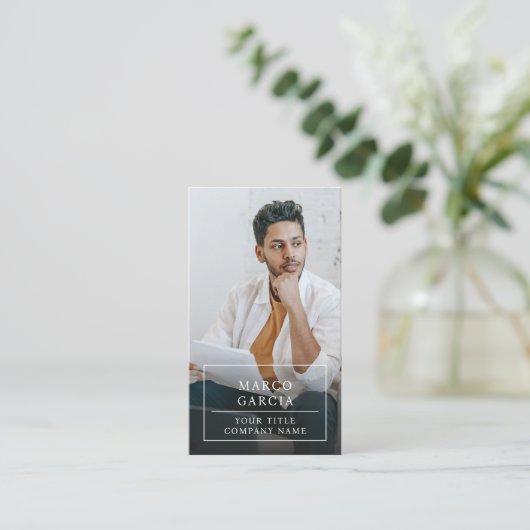 Modern Minimalist Professional Business Photo 名刺 (スタンド正面)