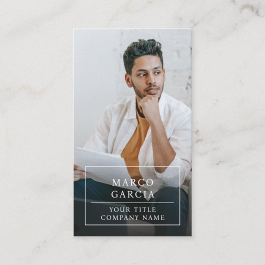 Modern Minimalist Professional Business Photo 名刺 (正面)