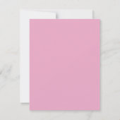 Modern Minimalist Professional Chic Pink & White ノートカード (裏面)