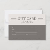 Modern Minimalist Professional Gift Certificates (正面)