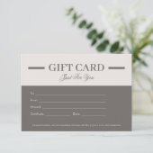 Modern Minimalist Professional Gift Certificates (スタンド正面)