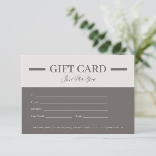 Modern Minimalist Professional Gift Certificates (スタンド正面)